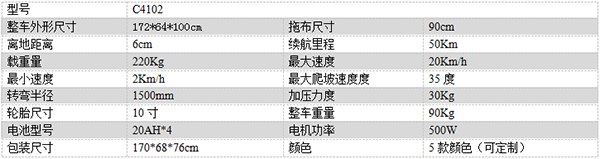 电动玉门尘推车C4102